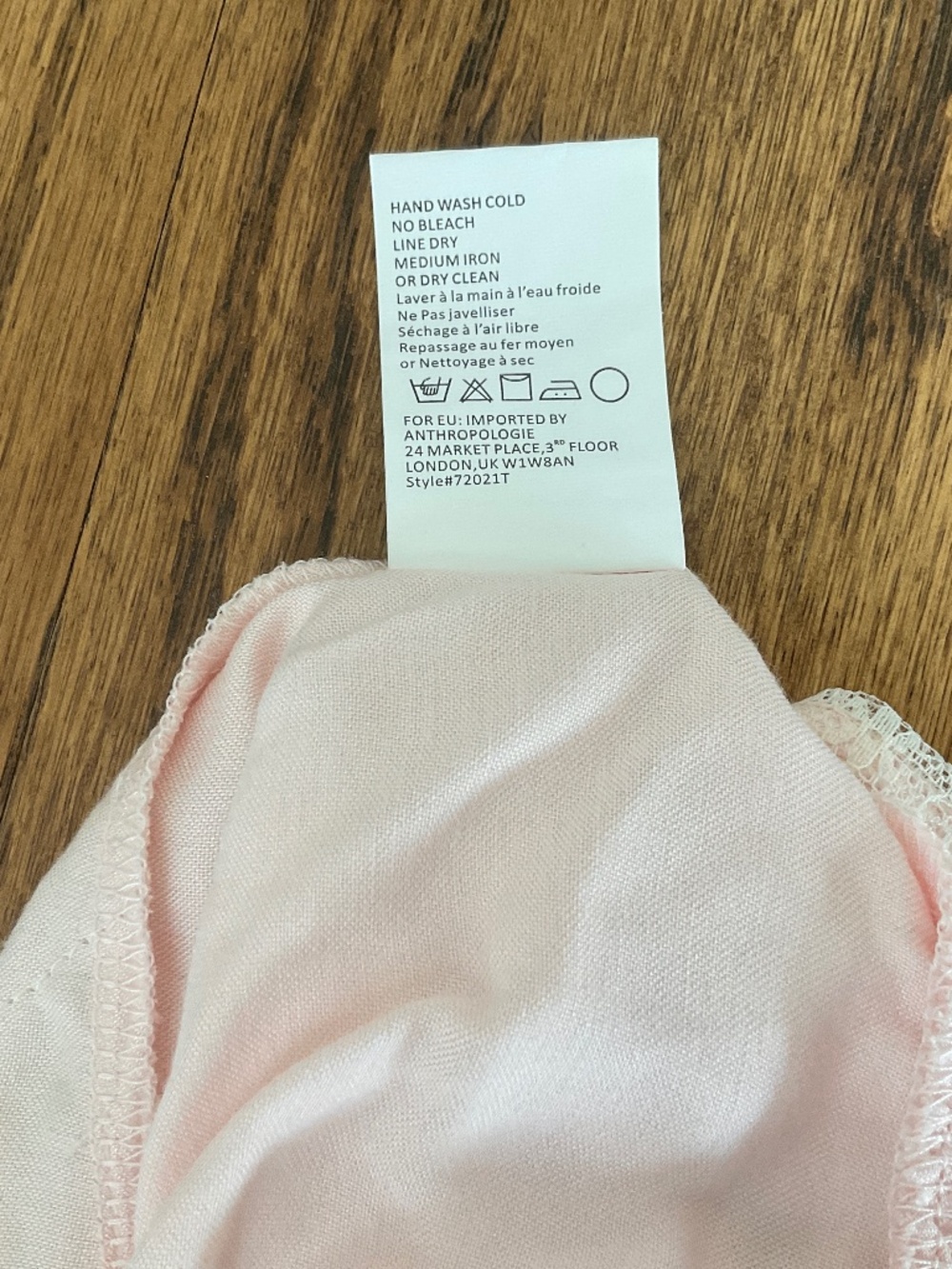 Light pink Tank Top. - Picture 3 of 3